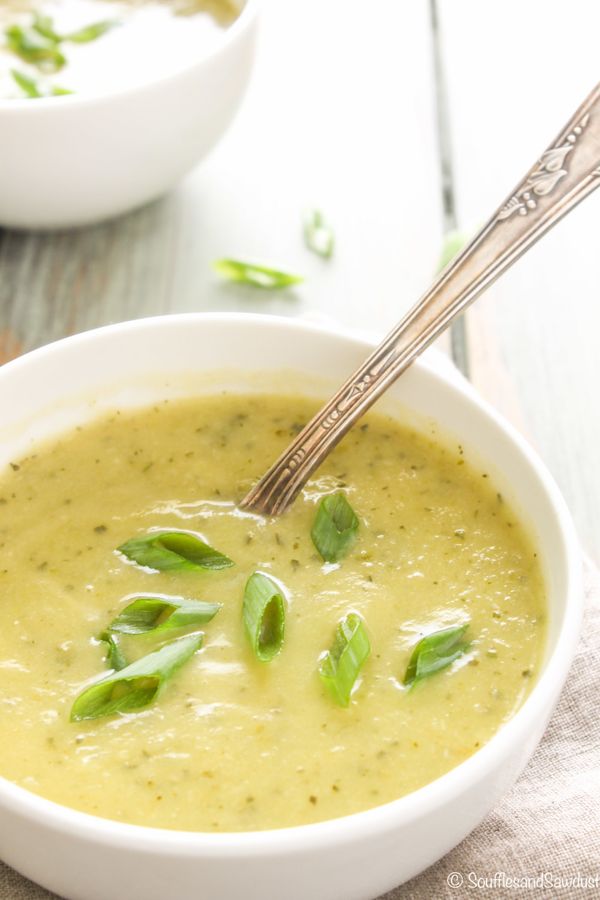 Zucchini Ginger Breakfast Soup