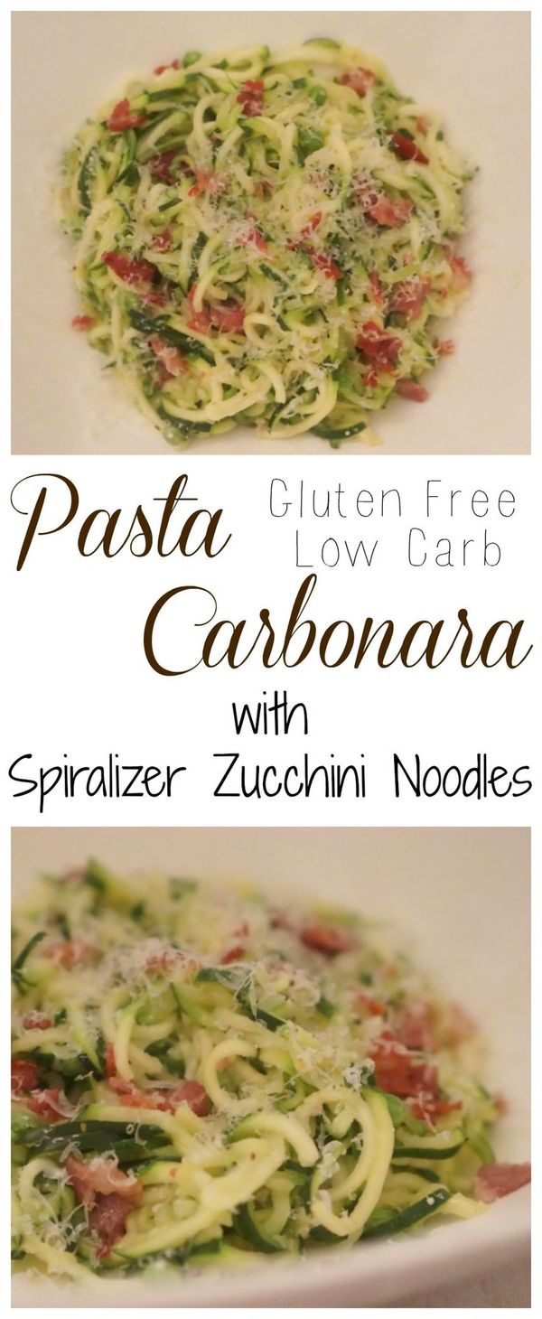 Zucchini Noodle Pasta Carbonara