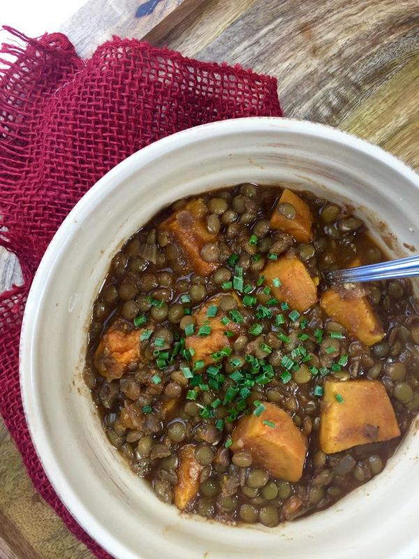 1 Pot Sweet Potato Lentil Soup