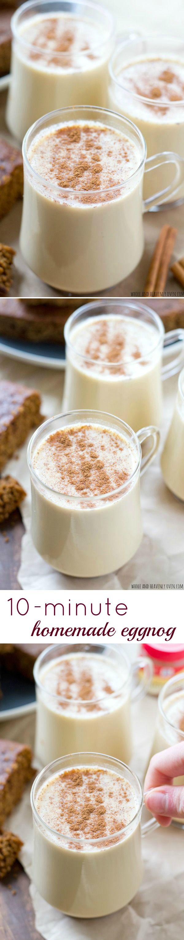 10-Minute Homemade Eggnog