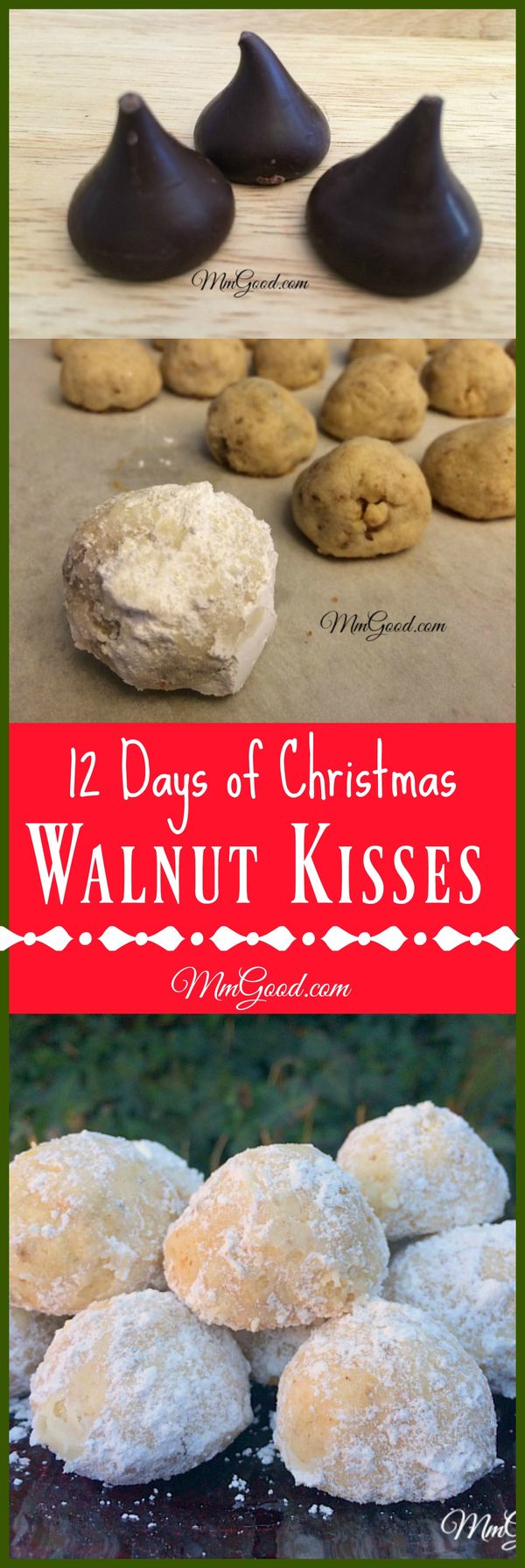 12 Days of Christmas – Walnut Kiss (Mexican Cookie with a twist Cookie