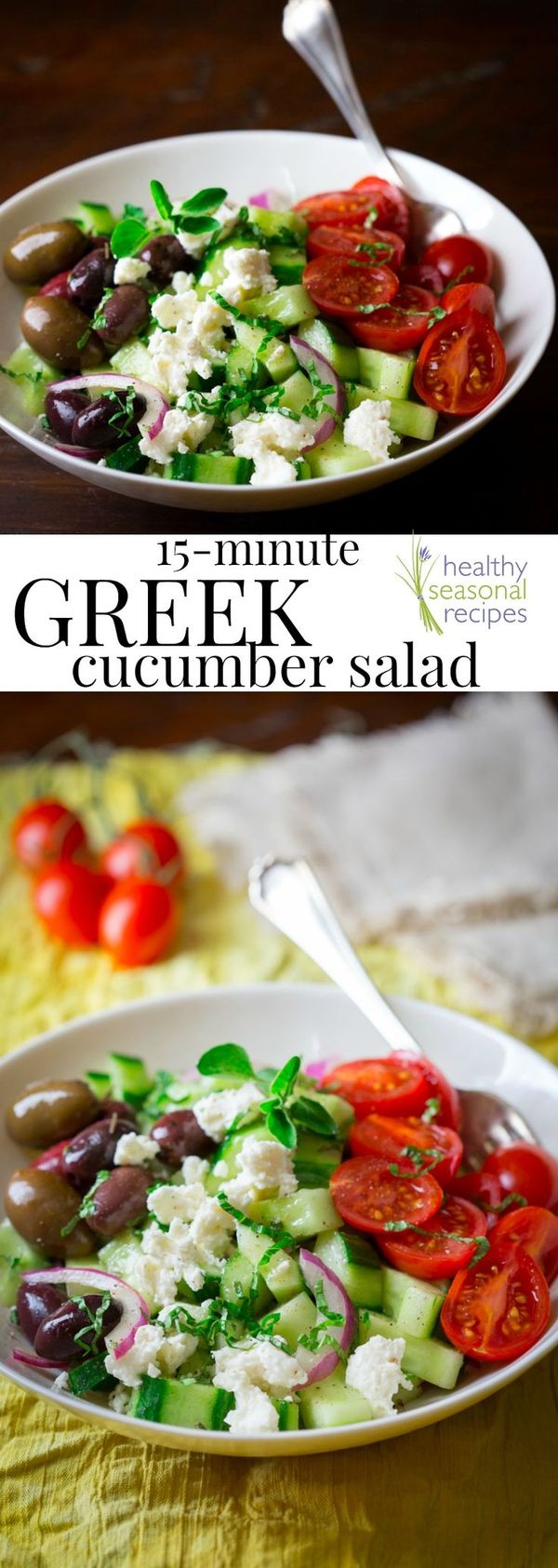 15 minute greek cucumber salad