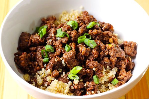 15-Minute Korean Beef and Quinoa Bowl