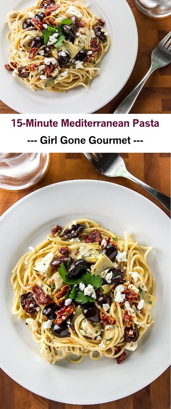 15-Minute Mediterranean Pasta