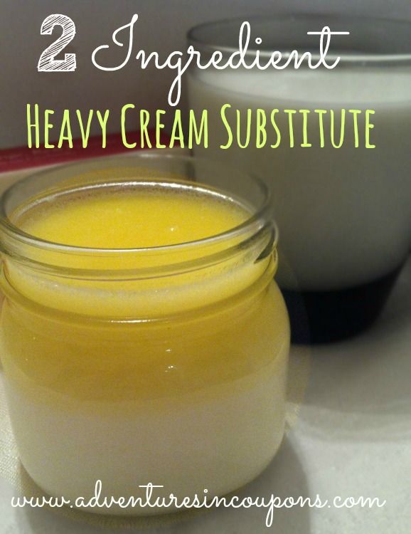 2 Ingredient Heavy Cream Substitute