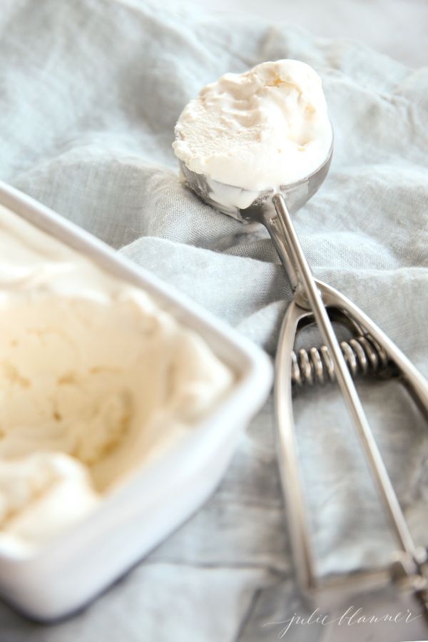 2 Ingredient Vanilla Ice Cream