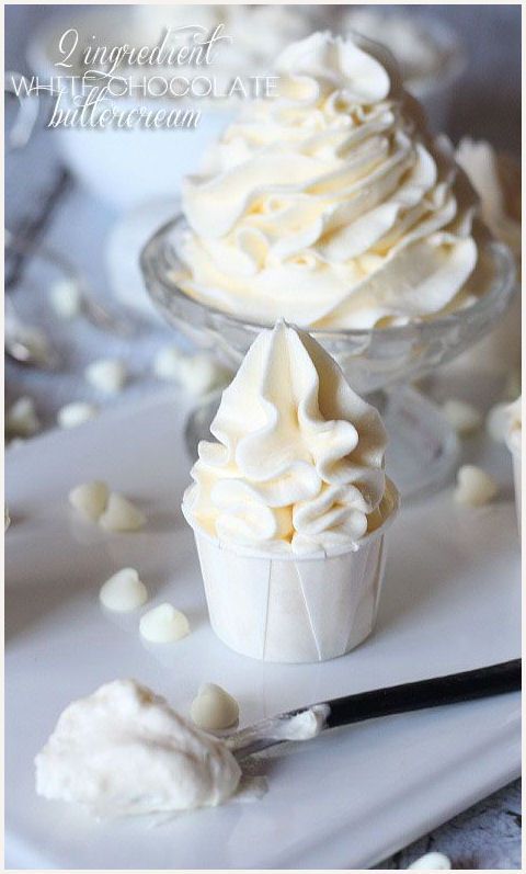 2 Ingredient White Chocolate Buttercream