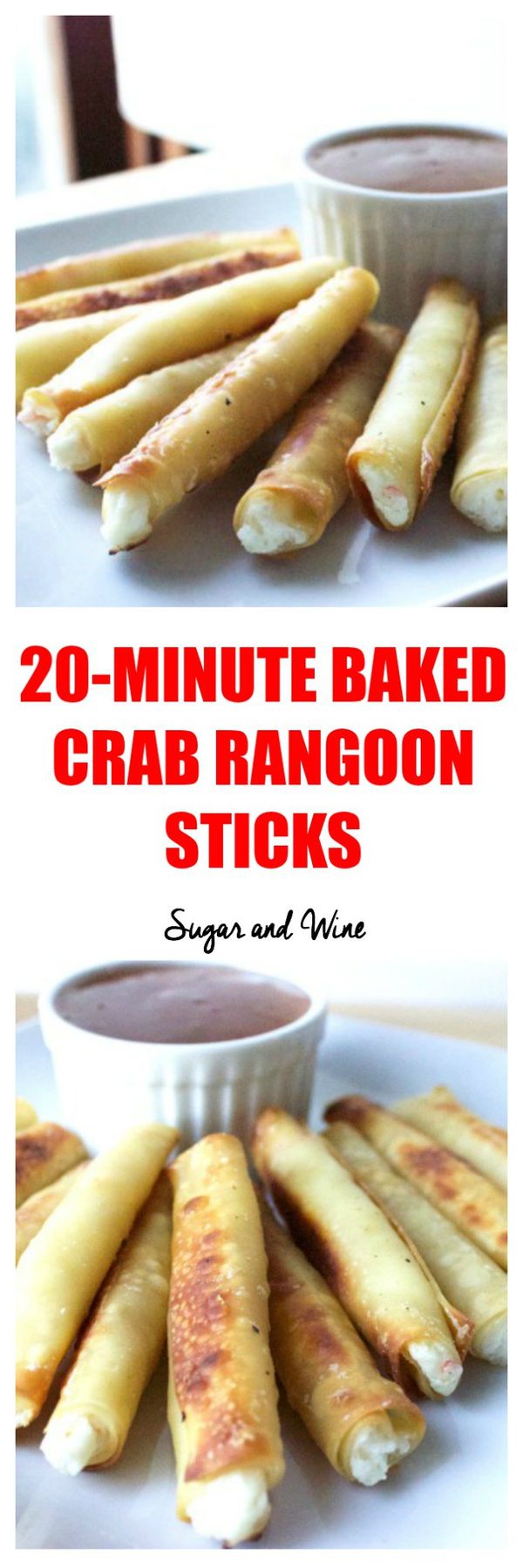 20-Minute Baked Crab Rangoon Sticks