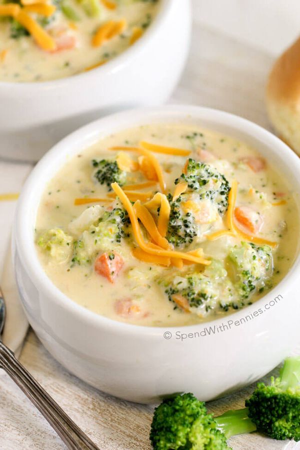 20 Minute Broccoli Cheese Soup