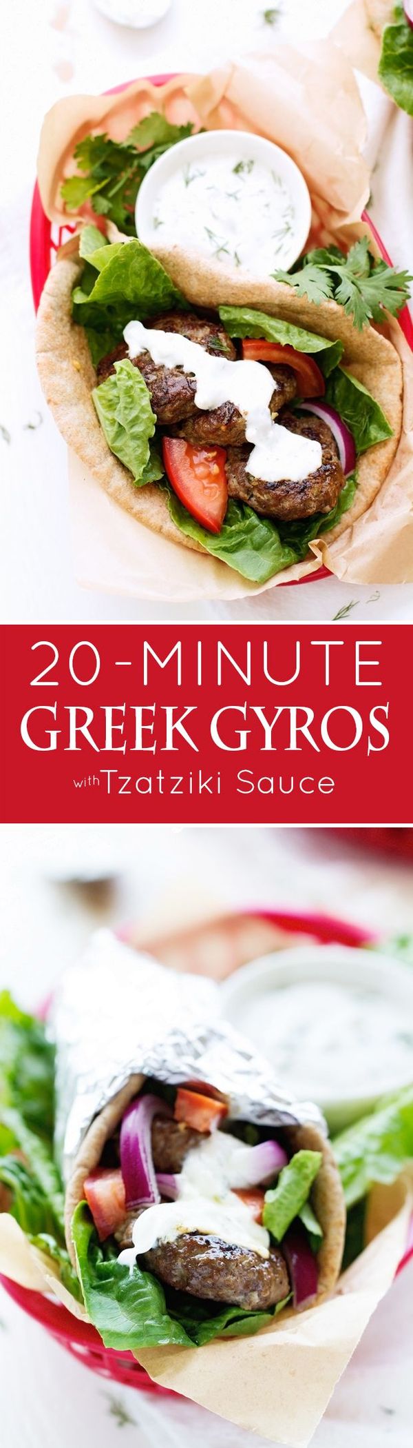 20-Minute Greek Gyros with Tzatziki Sauce