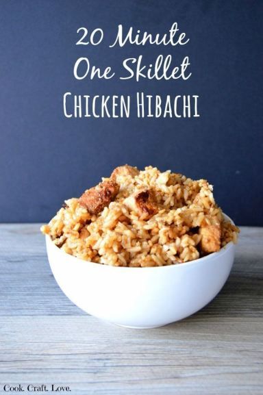 20 Minute One Skillet Chicken Hibachi