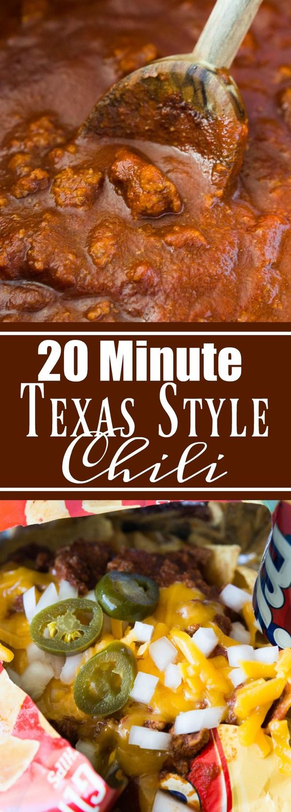 20 Minute Texas Style Chili (+Frito Pie