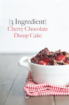 3 Ingredient Cherry Chocolate Dump Cake