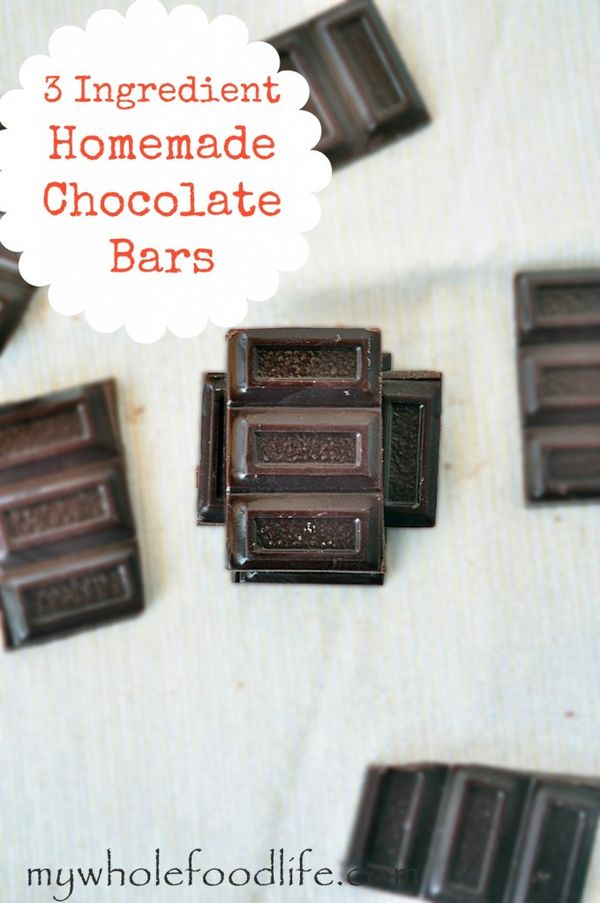 3 Ingredient Chocolate Bars