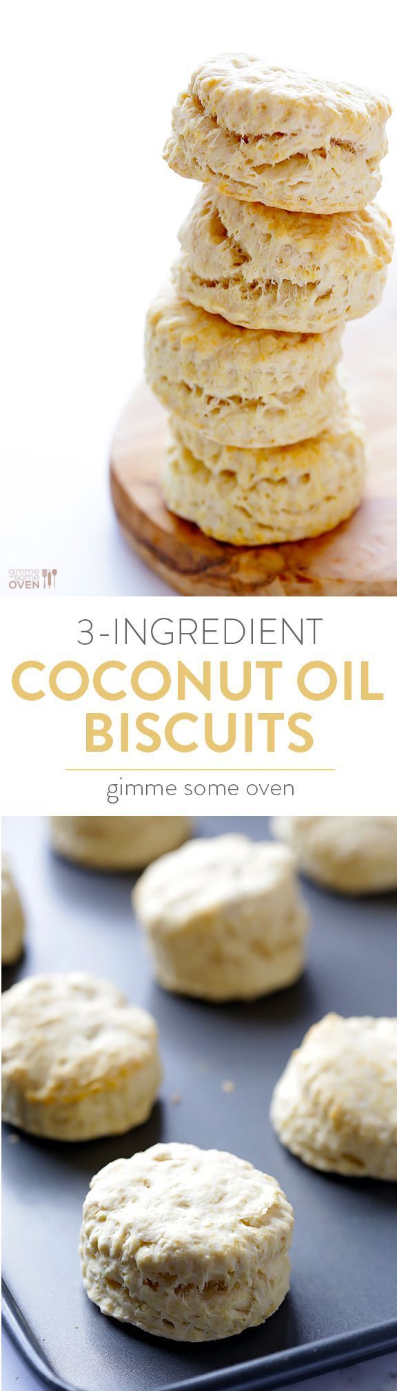 3-Ingredient Coconut Oil Biscuits