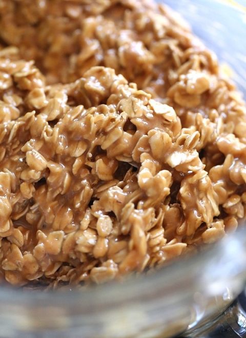 3 Ingredient No Bake Peanut Butter Oat Squares