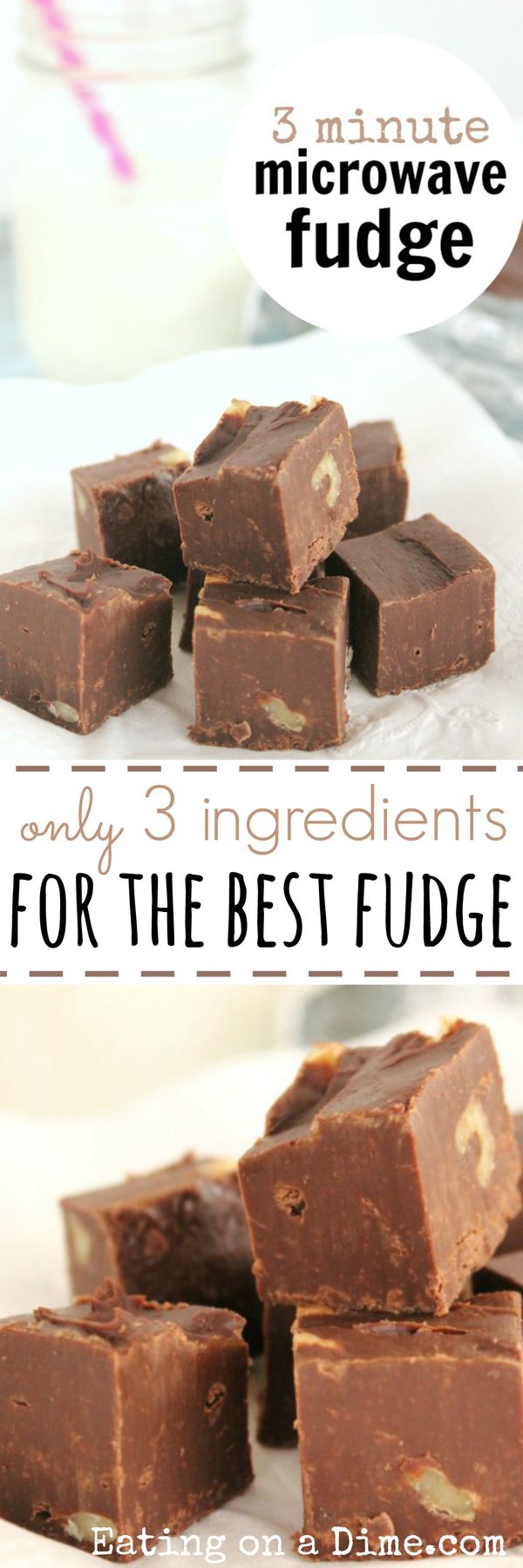 3 Minute Microwave Fudge