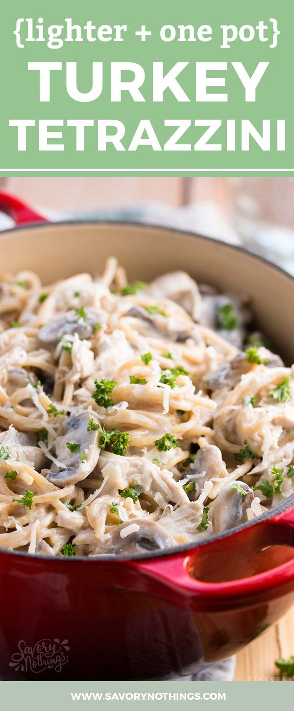 30 Minute Lighter Stovetop Turkey Tetrazzini