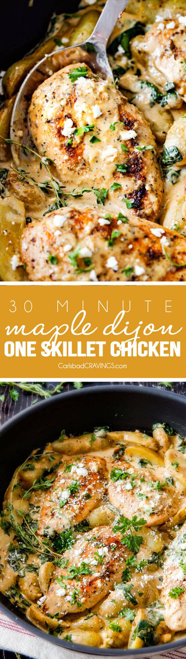 30 Minute Maple Dijon Chicken Skillet