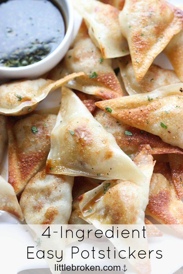 4-Ingredient Easy Potstickers