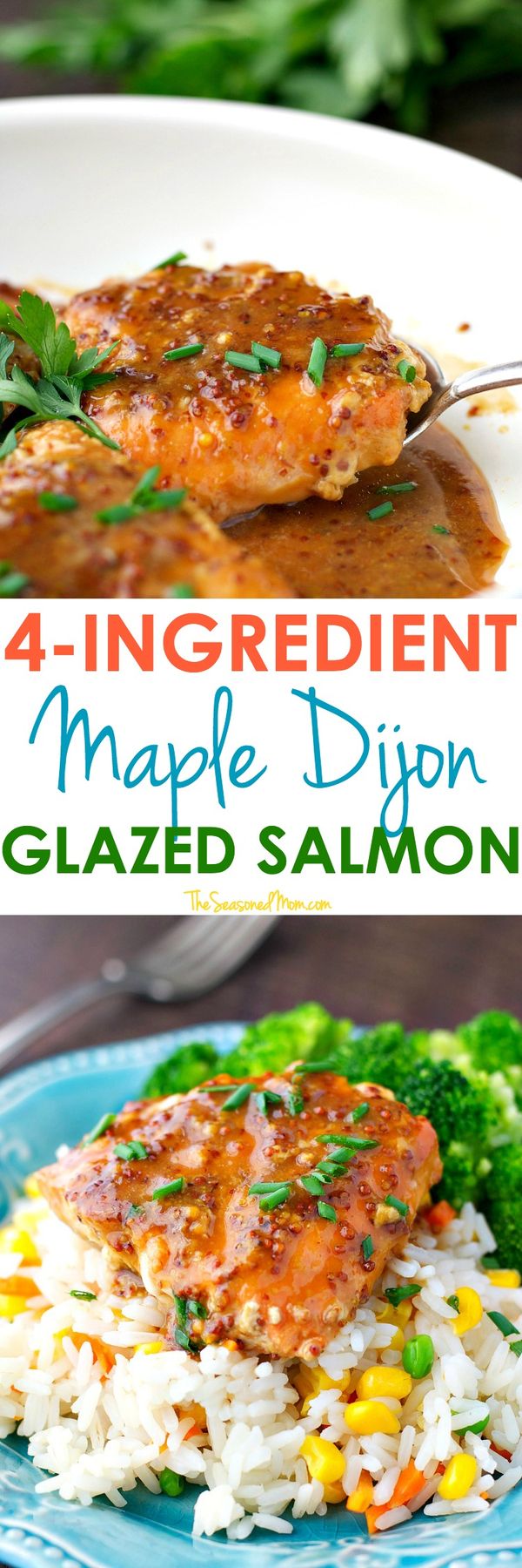 4-Ingredient Maple Glazed Salmon