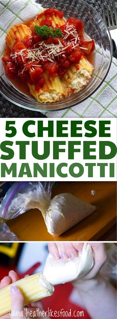 5 Cheese Stuffed Manicotti