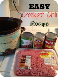 5 Ingredient Crockpot Chili