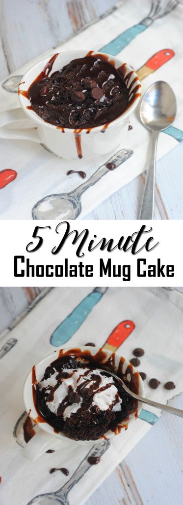 5 Minute Chocolate Mug Cake