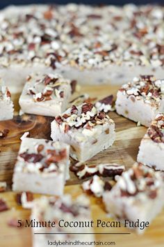 5 Minute Coconut Pecan Fudge