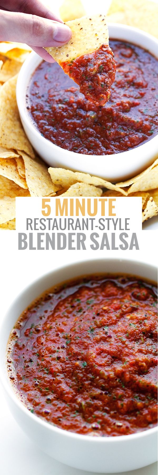 5 Minute Resturant-Style Blender Salsa