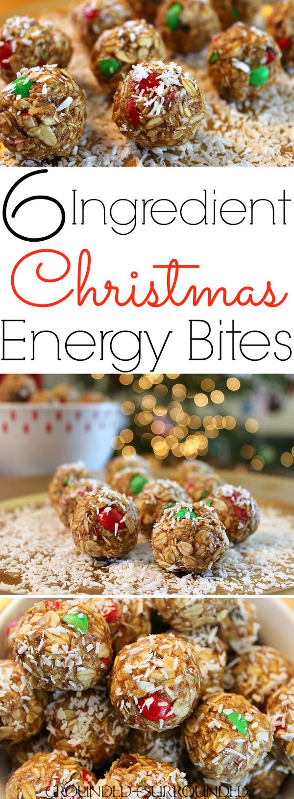 6 Ingredient Christmas Energy Bites