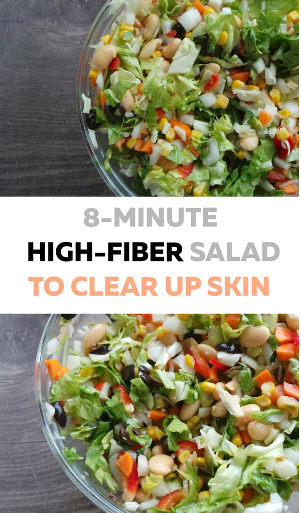 8-minute high fiber satisfying salad