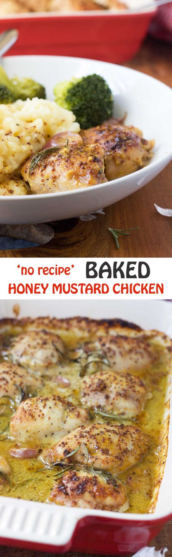 ‘No recipe’ baked honey mustard chicken