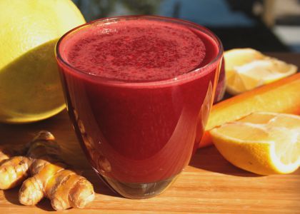 A Sunny Citrus Beet Juice