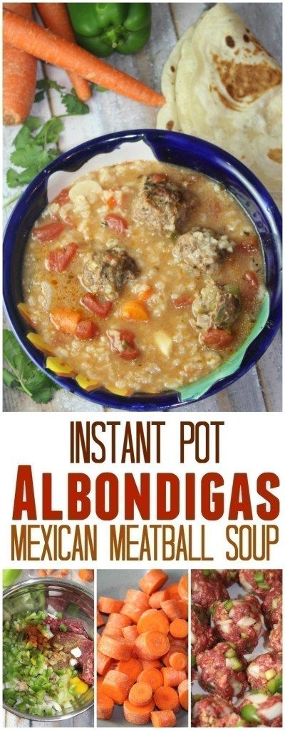 Albondigas (Mexican Meatball Soup in the Instant Pot