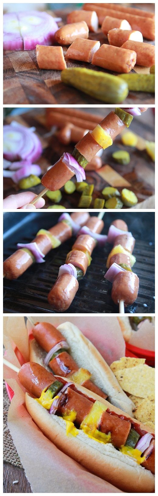 All-American Hot Dog Kabobs