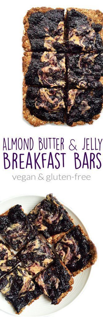 Almond Butter & Jelly Breakfast Bars