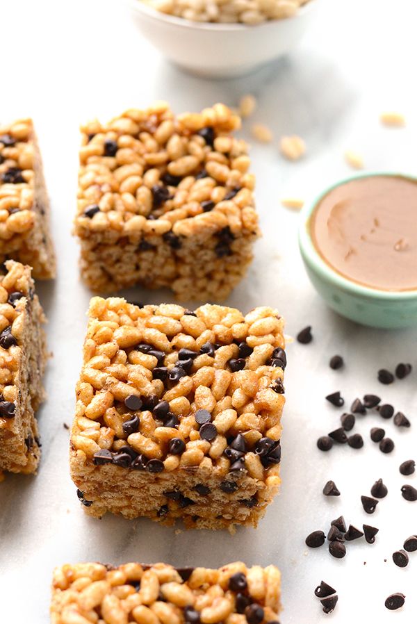 Almond Butter Brown Rice Crispy Treats