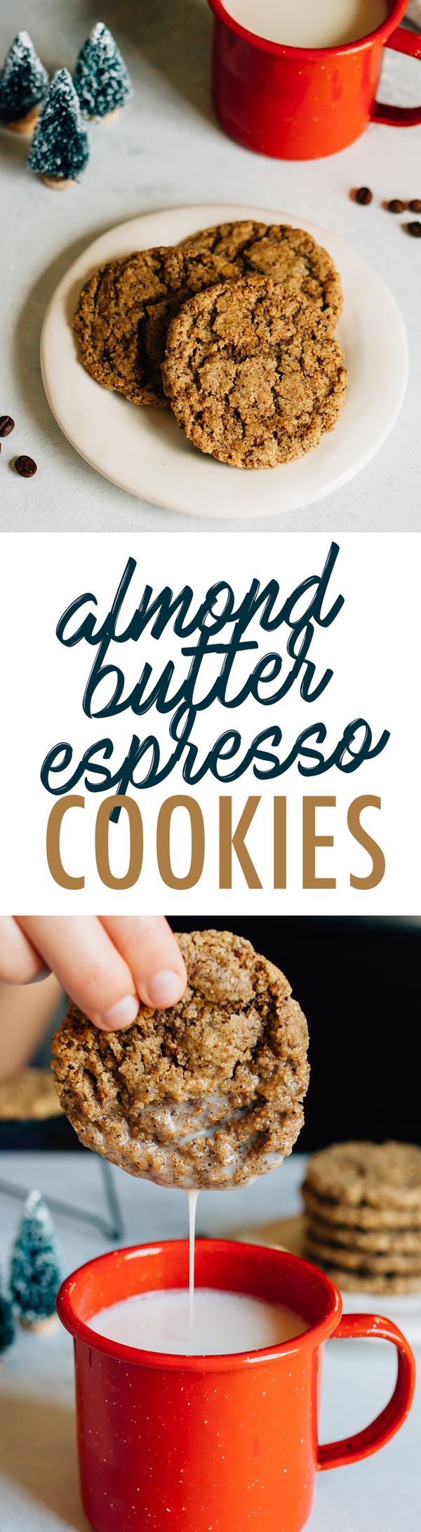 Almond Butter Espresso Cookies