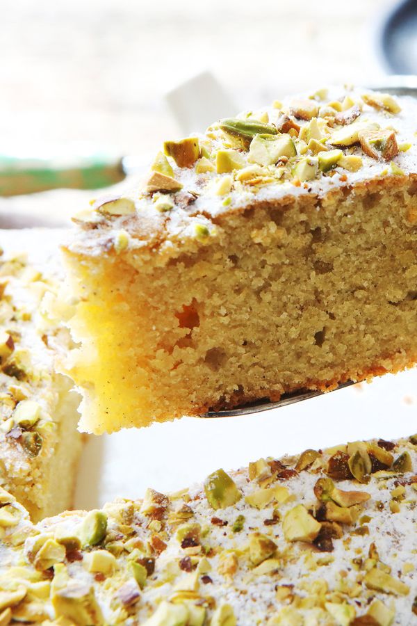 Almond Cake With Cardamom and Pistachio