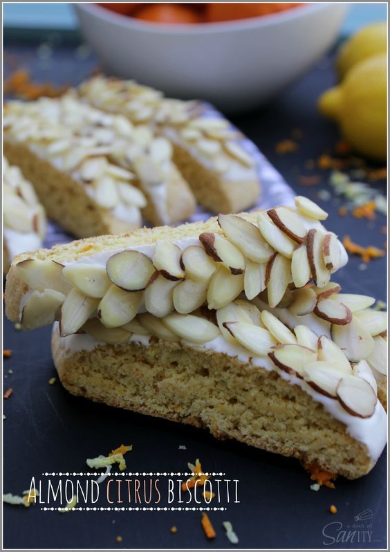 Almond Citrus Biscotti