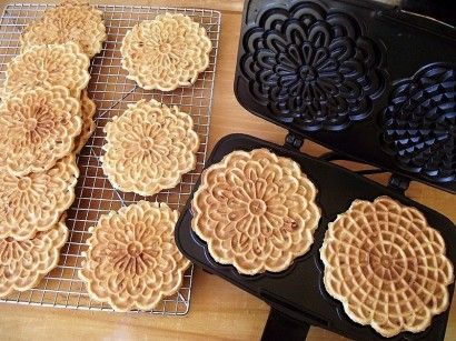 Amaretto Almond Pizzelles