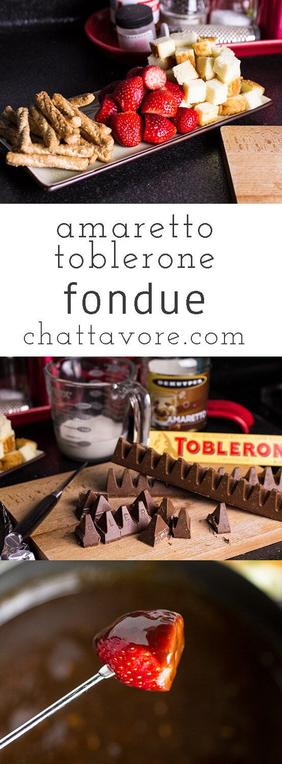 Amaretto & Toblerone Fondue