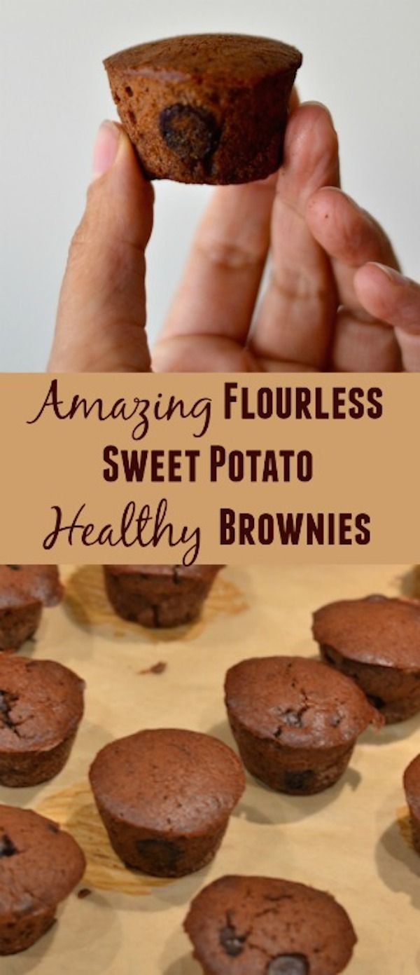 Amazing Flourless Sweet Potato Healthy Brownies