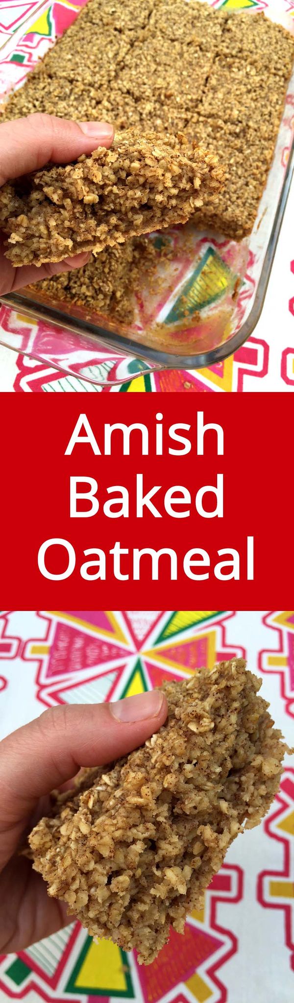 Amish Baked Oatmeal Casserole Breakfast