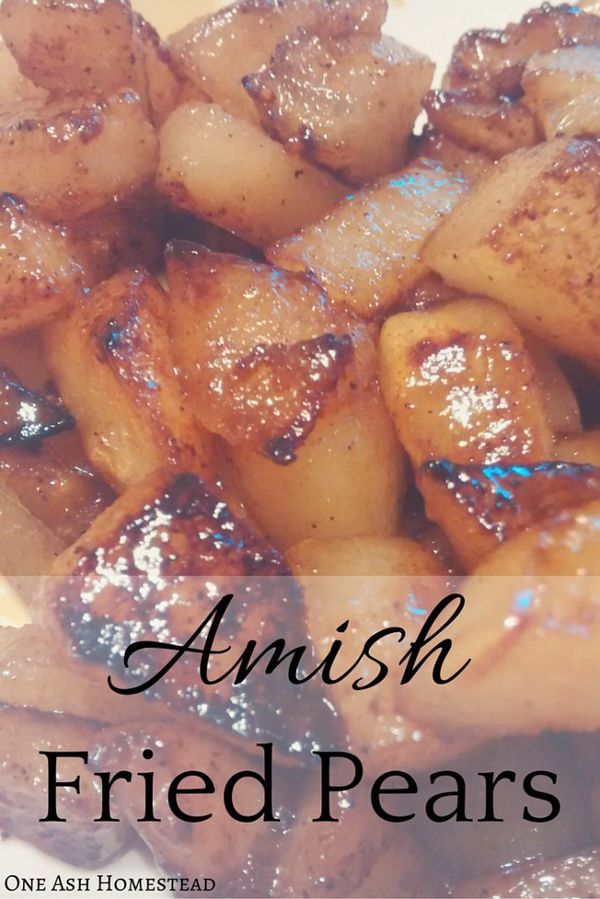 Amish Fried Pears