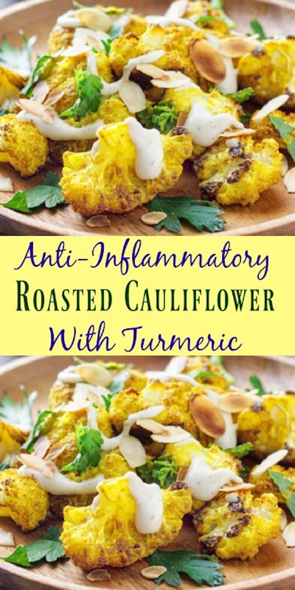 Anti-Inflammatory Roasted Cauliflower With Turmeric Snack