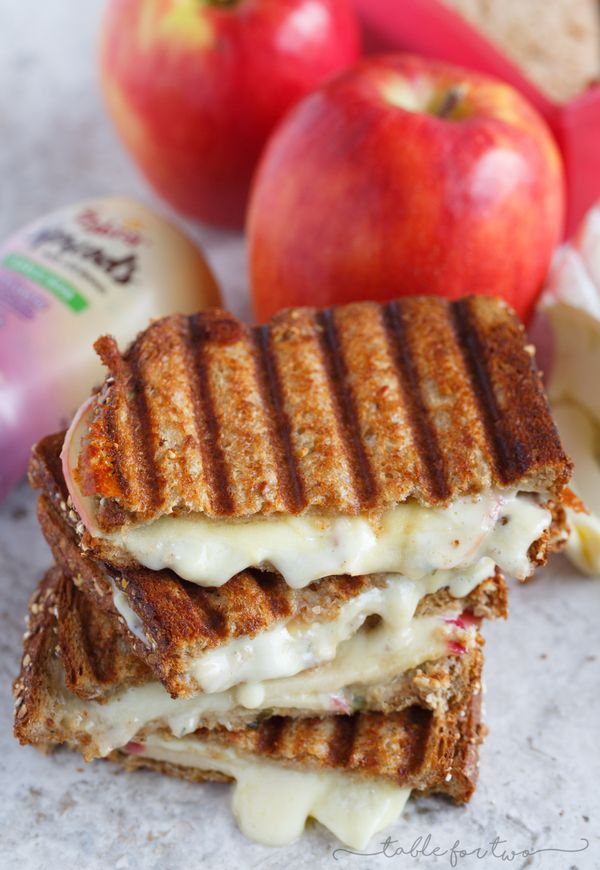 Apple and Brie Hummus Panini