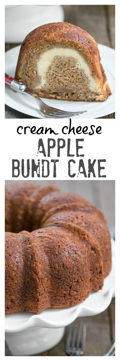 Apple Bundt Cake with Cream Cheese Filling