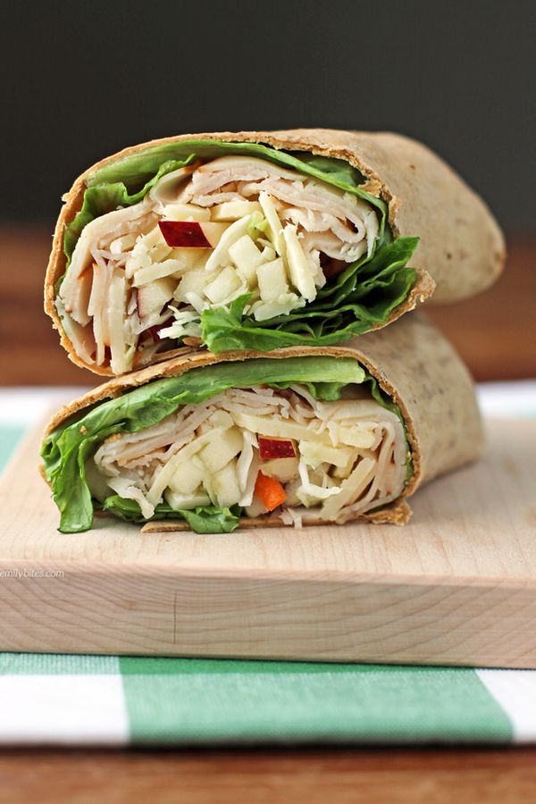 Apple Cheddar Turkey Wraps